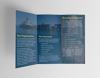 Project thumbnail - "UIC Government Services" Brochure