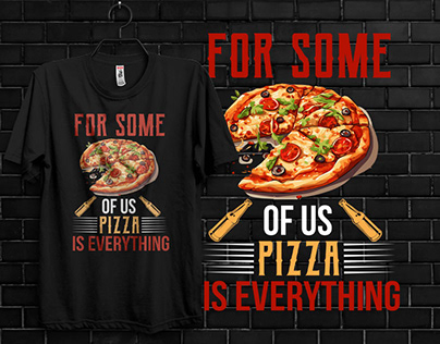 Pizza t shirt design