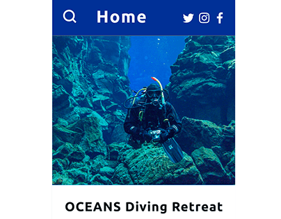 Oceand Diving Retreat Mobile App