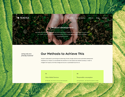 TEXCYLE Website Design | UI/UX