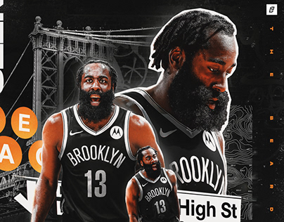 James Harden x Brooklyn Nets Graphic