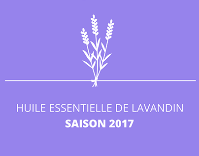 Logo lavender oil label