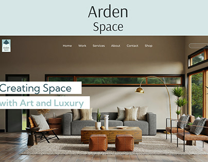 Arden Space - Interior Designer Website Landing Page