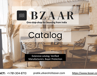 Catalog design for Bzaar - made in Power point