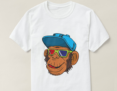 Macaco com oculos 3D