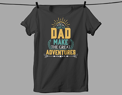 Dad Typography T-shirt Design, Fathar's day