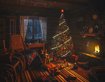 Cozy evening before Christmas