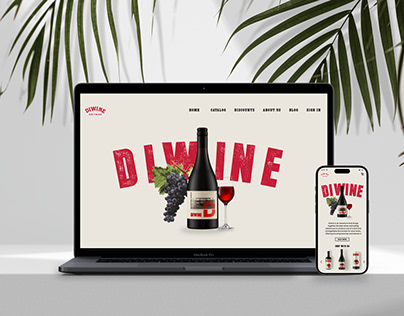 WINE | Landing Page and UI Animated Design