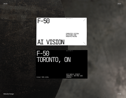 F-50 Website | AI Vision for Manufacturing