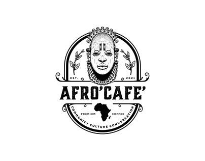 African coffee logo