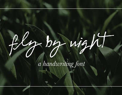Fly By Night - Handwriting Font