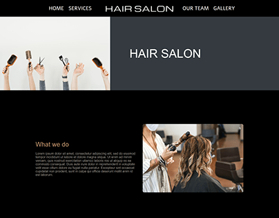 Hair Salon | Carrd Template