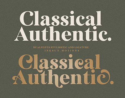 Classical Authentic Font