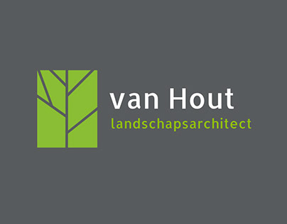 Logo voor hovenier - van Hout landschapsarchitect