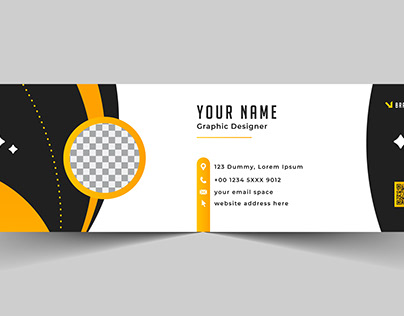 Email signature template and social media cover