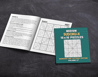 100 Medium Sudoku-X 16x16 Letters And Numbers Vol 07