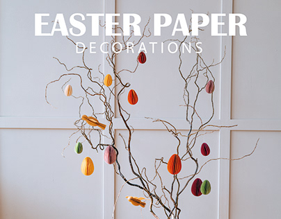 Easter paper decorations