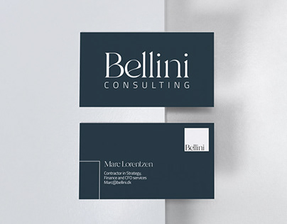 Visuel identitet til Bellini Consulting
