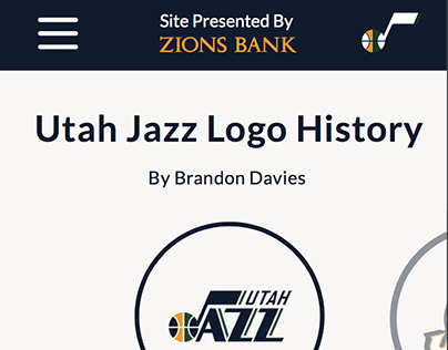 Utah Jazz Logo History Concept