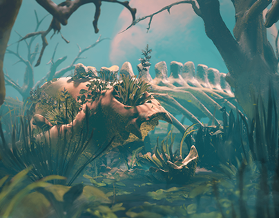3D Illustration: The Swamp