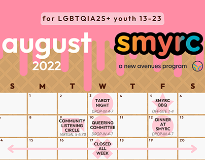 SMYRC August Programming Calendar