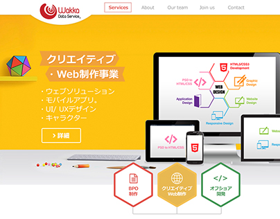Wakka Data Service Responsive Company website design