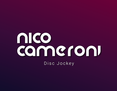 Identidad visual DJ Nico Cameroni