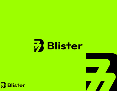 B letter minimal logo design| letter mark logo