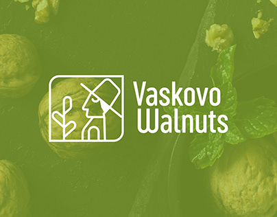 Vaskovo Walnuts logo design