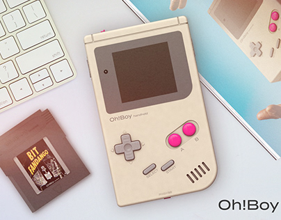 Oh!Boy handheld console - colorful ads