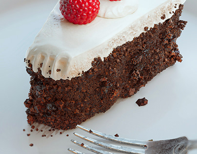 Flourless Chocolate Cake With Irish Cream Frosting