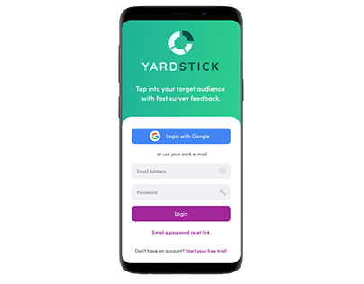 Yardstick - Survey App (Design Challenge)