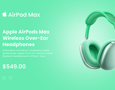 Spinning Animation | Apple AirPods Max