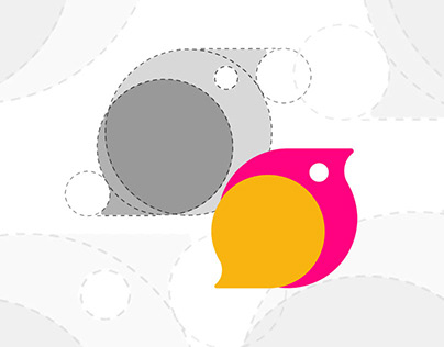Logo: Bird and speech bubble