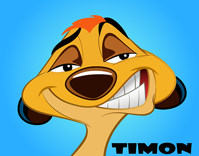 Meerkat Timon from the famous cartoon "Timon and Pumbaa