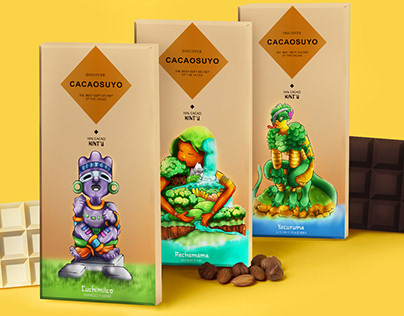 Chocolate Packaging Illustration Mitology Peruvian 2023