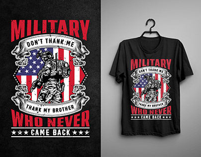 Military T-shirt, Custom Graphic T-shirt Design