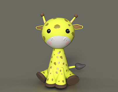 stylized cute giraffe