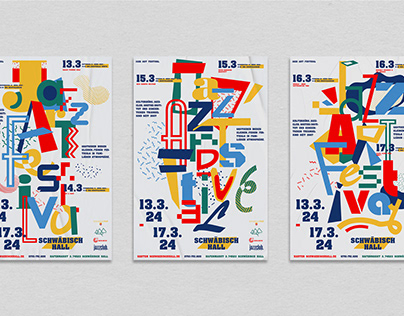 Posters for the jazz festival