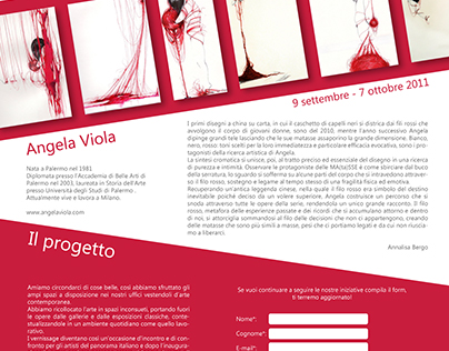 Landing page mostre d'arte in Oldoni