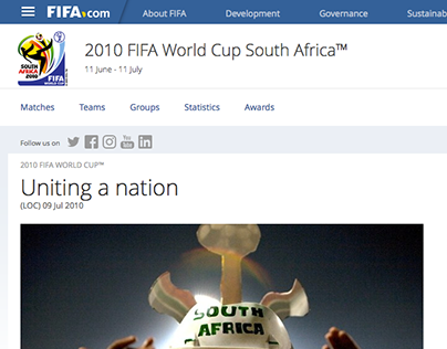 FIFA.com - Uniting a nation