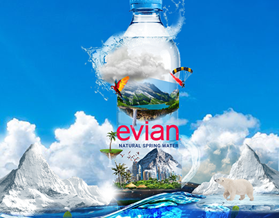 Evian Water Projets :: Photos, vidéos, logos, illustrations et branding ::  Behance