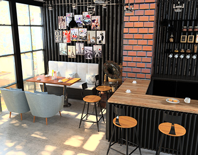 Nolita Cafe 3d Modeling & Render