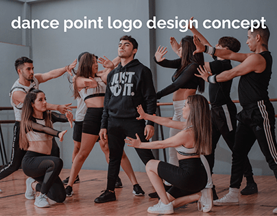 dance point studio logo design concept