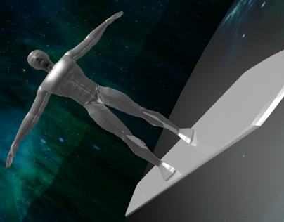 Silver Surfer 3D Model