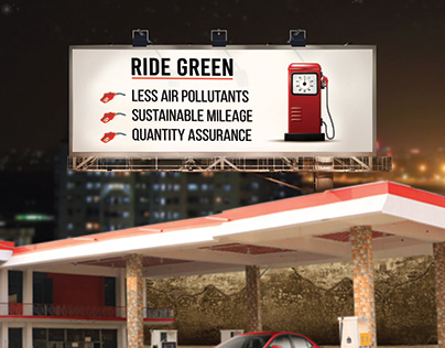 Fuel Station Billboard Post