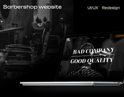 BAD COMPANY Barbershop | Landing page redesign | UI/UX