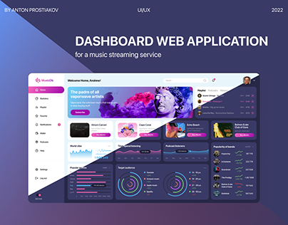UI/UX Dashboard MusicDB Web App