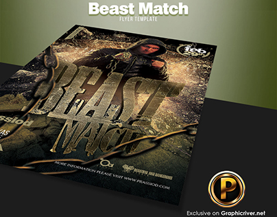 Beast Match Flyer Template