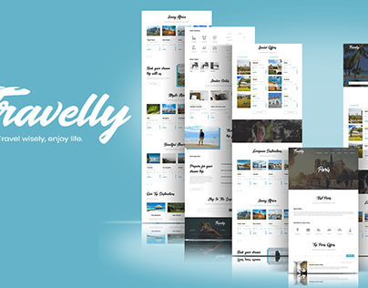 Travelly -Travel Agency website design